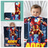 Personalized Iron Baby Blanket – Superhero Style for Your Little Star | Custom Name & Birthdate